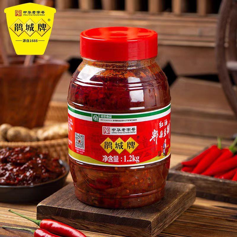 T鹃城红油郫县豆瓣1.2кг*8/Острый соус