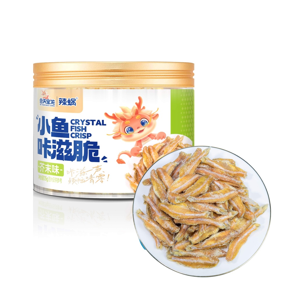 合天寶龍小魚咔滋脆芥末35g*30/速食魚（芥末味）