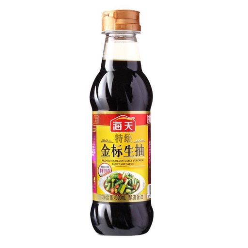 [HT029] T海天特级金标生抽500ml*12/Premium Golden label light soy sauce