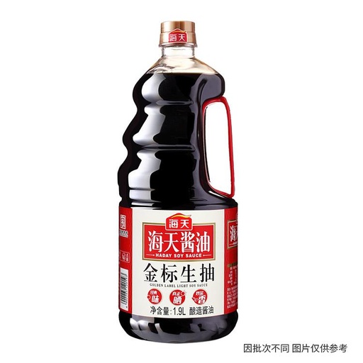[6902265120193] T海天金标生抽 1.9L*6/Golden label light soy sauce