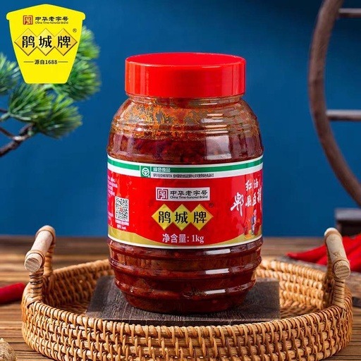 [6909003668191] T鹃城红油郫县豆瓣1kg*8/Chilli sauce