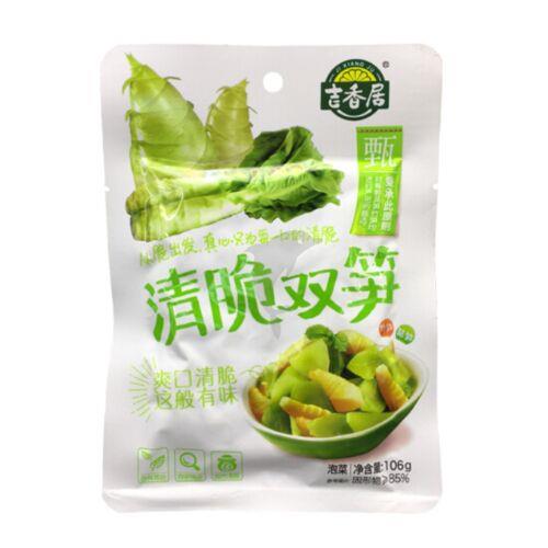[6926896708599] X吉香居清脆双笋(香辣)/Jixiangju Bamboo Shoots & Lettuce Pickles (Spicy)/106*40