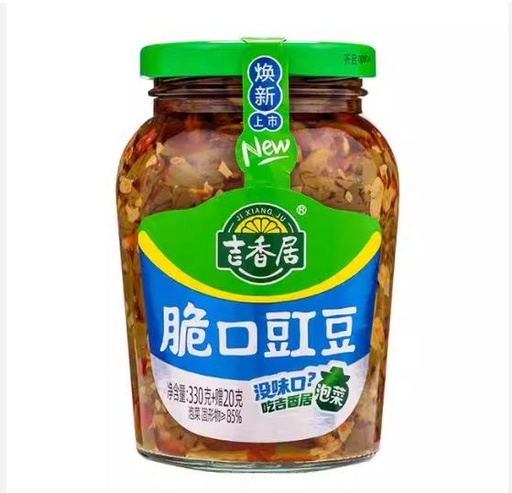 [JXJ19] X Jixiangju Crunchy Yardlong Beans 330g+20g*12
