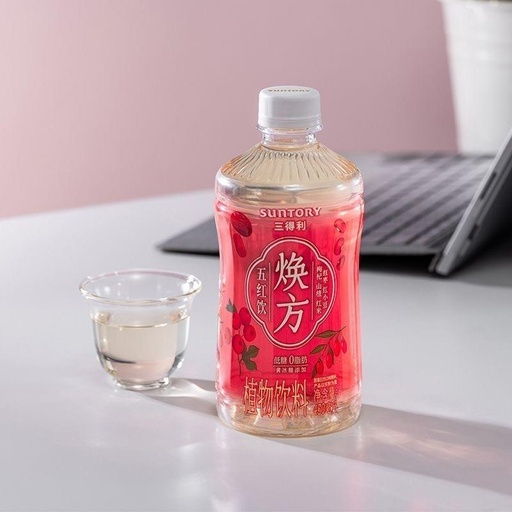 [6972549661872] Y三得利焕方五红饮450ml *15/Water