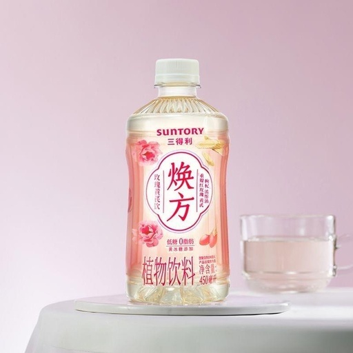[6972549661896] Y三得利焕方玫瑰黄芪450ml *15/Water