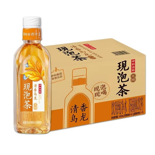 [6907992522661] Y伊利伊刻活泉现泡茶清香乌龙茶455ml*15/Oolong Tea drink（sugar free）
