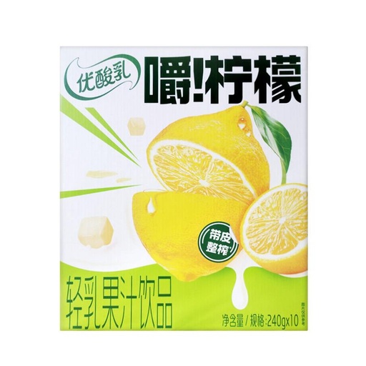 [6907992522579] Y伊利优酸乳嚼柠檬240g*10*6/Drinks (lemon flavour)