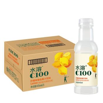 [6921168500956] Y农夫山泉水溶C100柠檬味复合果汁饮料 445毫升*15/ 果汁饮料（柠檬味）