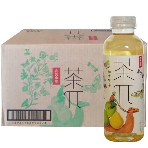 [6921168593576] Y农夫山泉茶π柚子绿茶/Nongfu Spring Tea π Trà Xanh Bưởi/500ml*15