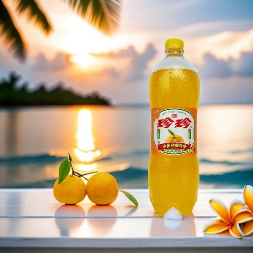 [6974480210980] Y珍珍冰爽砂糖桔味汽水1L*12/Orange fizzy drink