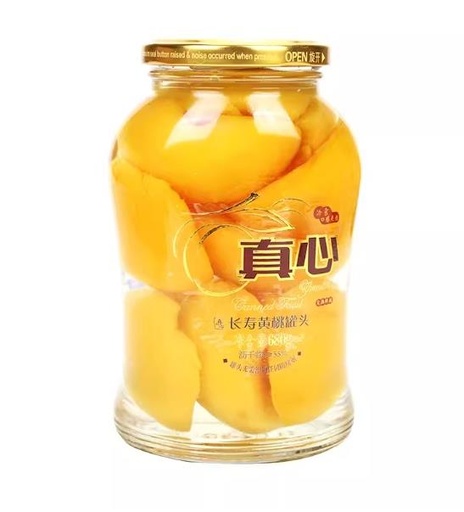 [6924216881007] Y真心黃桃罐頭680g*12 /罐裝黃桃