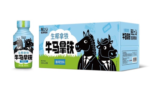 [6972306259731] Y轻上牛马生椰拿铁360ml *18/পানীয় (নারকেল স্বাদ)