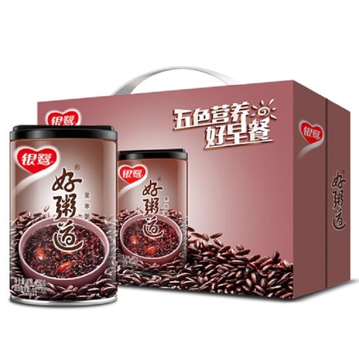 [Z0050] Y银鹭好粥道黑米粥280g*12/কালো চালের পোরিজ