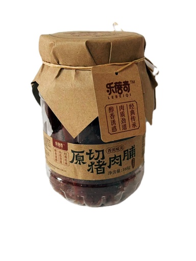[6977685530952] 樂蓓奇原切豬肉脯黑胡椒味168g*12