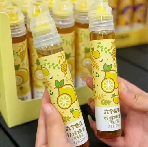 [6951508500971] 六个老头柠檬蜂蜜便携装130克*12*4/蜂蜜