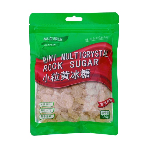 [6942333701961] Hua Hai Shun Da Small Granule Yellow Rock Sugar 280g*25/Rock sugar