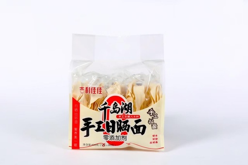 [6970483671346] Geely Jiajia Thousand Island Lake Handcrafted Sun-dried Noodles (Hand-pulled Noodles) 400g*12/Noodles