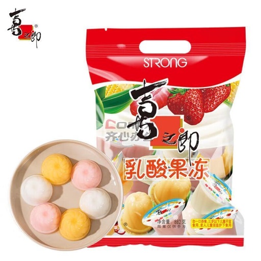 [6926475208915] 喜之郎大袋乳酸果凍882g*6/果凍（混合口味）