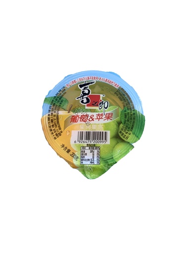 [GD003] 喜之郎果凍杯葡萄蘋果200g*24/ Big Fruits Jelly Cup（葡萄蘋果口味）