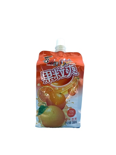 [GD006] 喜之郎果粒爽香橙味350毫升*24/水果果凍袋（橙味）