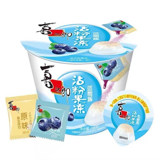 [6926475209400] 喜之郎沾粉果凍藍莓醬味/Jelly （Blueberry flavour）135g*16