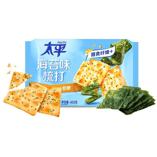 [6901668200679] 太平梳打餅乾海苔味/Biscuits（Seaweed flavour）400g*12