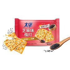 [6901668200655] 太平梳打餅乾芝麻味/Taiping Soda Crackers(Sesame)/400g*12