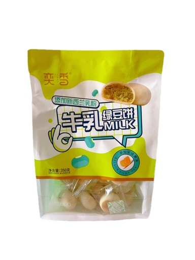 [6974071390350] 奕香牛乳綠豆餅350g*12/蛋糕（綠豆口味）
