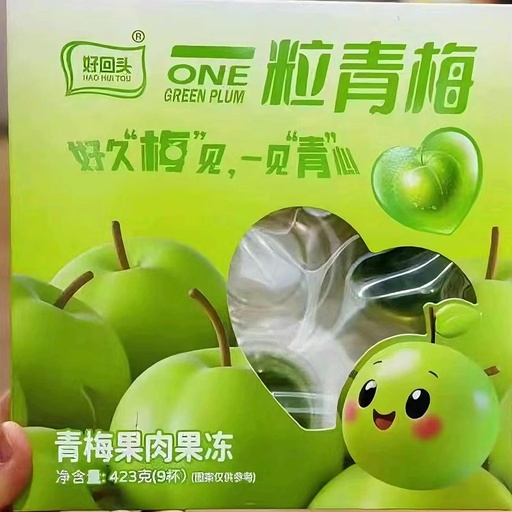 [6935164302360] 好回頭果肉果凍一粒青梅423g*16/果凍（青梅口味）