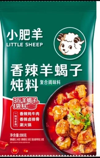 [6935953363657] 小肥羊香辣羊蝎子炖料 200g *30/火鍋調味料
