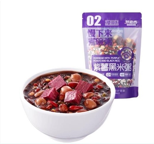 [6927344791545] 梦思香紫薯黑米粥400克*30/粥