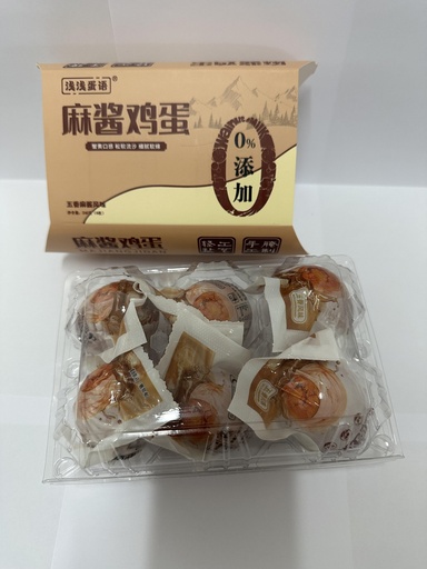 [6976308060081] 淺淺蛋語麻醬雞蛋240g*6*24/芝麻醬蛋（香料口味）