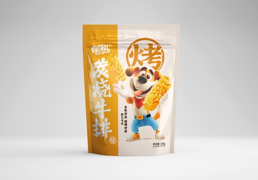 [6938803996517] 狗牙兒八爪燒升級版-炭燒牛排味/188g *30