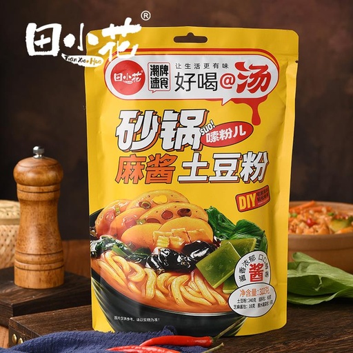 [6936381707051] Tian Xiaohua Claypot Sesame Sauce Bean Powder Bag 322g *30/Instant noodles (Sesame Sauce flavour)