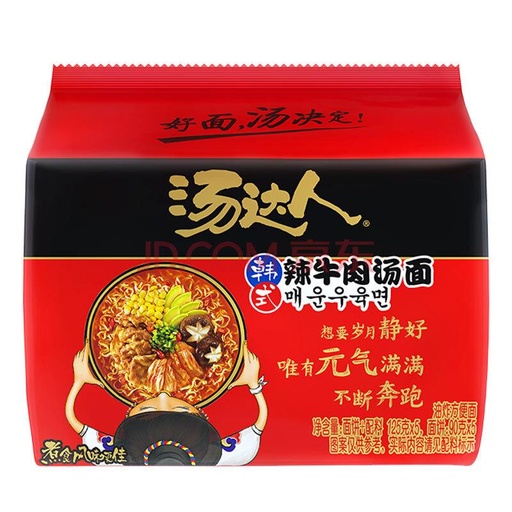[M0040] Tongyi Soup Daren Korean Spicy Beef Noodles Five-Pack/instant noodles 125g