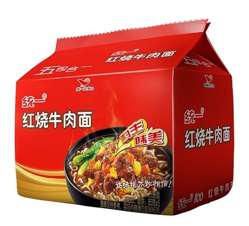 [ty023] Uni Red Braised Beef 100g Five-in-One/instant noodles (Braised flavour)