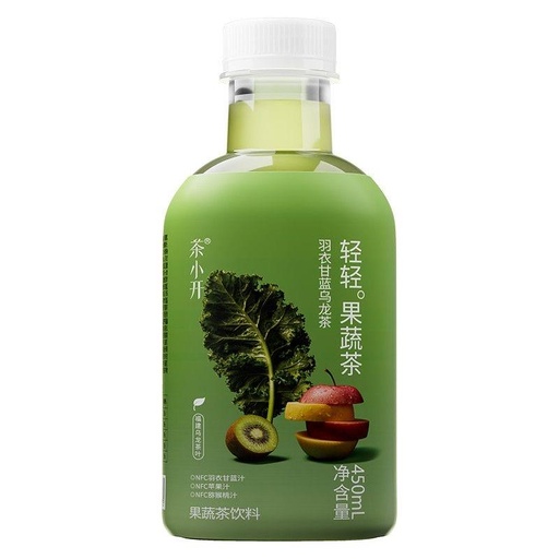 [6974906991875] 茶小开轻轻果蔬茶羽衣甘蓝450ml*15/Minuman teh Oolong