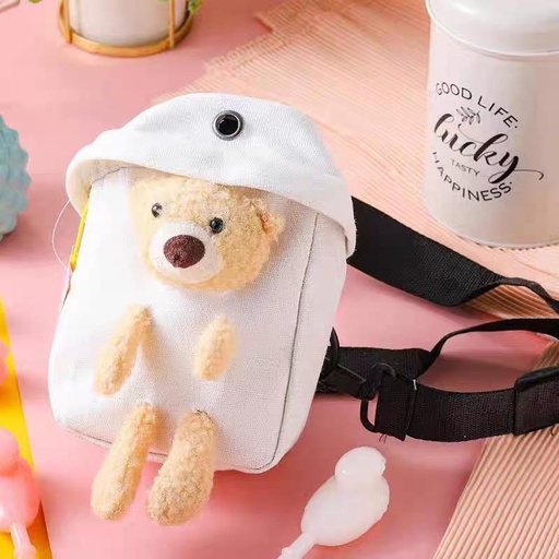 [48971303535350] Beler Bear Small Waist Jelly Pouch (White) 420g*18/Jelly