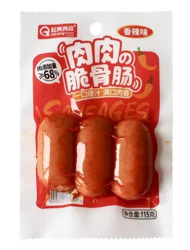 [6924955407940] 起亮肉肉脆骨C香辣味/115g*80