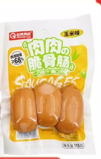 [6924955407957] 起亮肉肉脆骨腸玉米味/115g*80