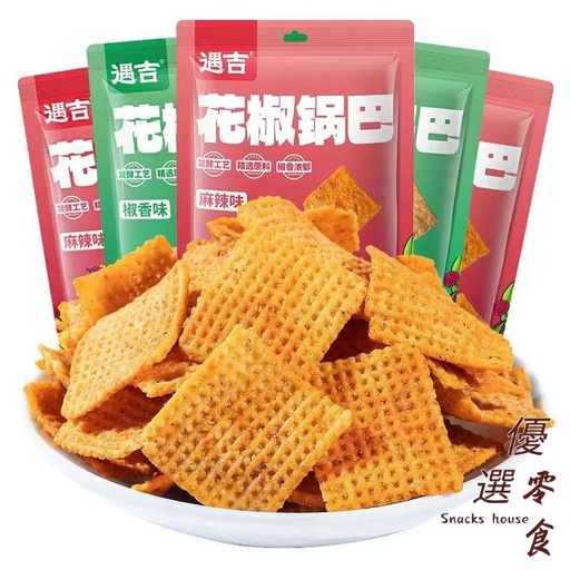 [GB06] 遇吉花椒锅巴椒香味248г*20/Хрустящий рисовый пирог (острый вкус)